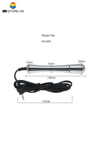 BDT4602 - Sounding niệu đạo inox với đầu phình thuôn tròn dài 11cm