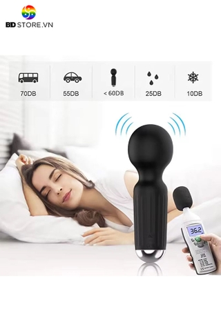 BDT468 - Chày rung mini sạc điện có 20 chế độ xoay 360 độ dài 11cm