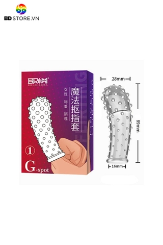 BDT719 - Bao cao su ngón tay có bi nổi quanh kích thích điểm G