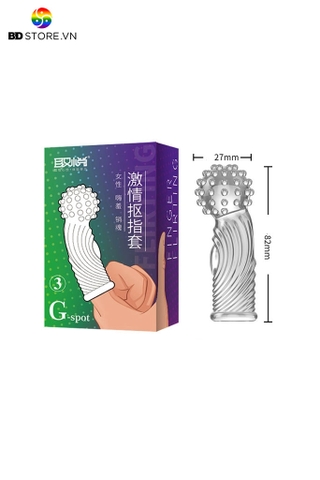 BDT721 - Bao cao su trong suốt đầu bi tròn và vân ngang dài 82mm