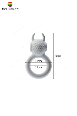 BDT782 - Vòng đeo dương vật rung kéo dài thời gian dài 7cm
