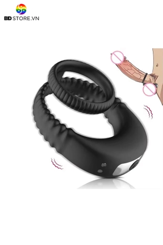BDT784 - Vòng rung đeo gốc dương vật có 10 tần số chống nước