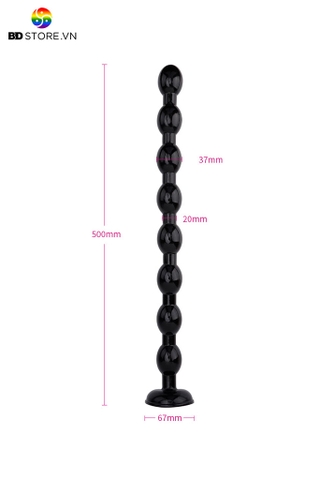 BDT927 - Anal beads silicon thiết kế 8 tầng bi tròn dài 50cm