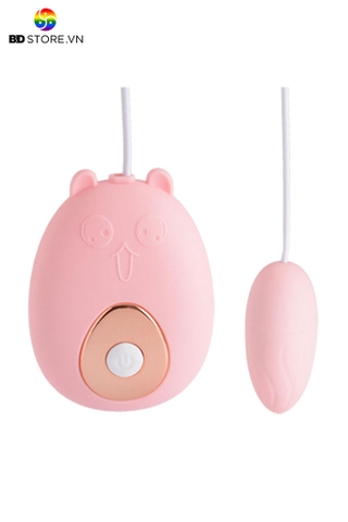 BDT931 - Trứng rung con gấu điều khiển có dây và 12 chế độ