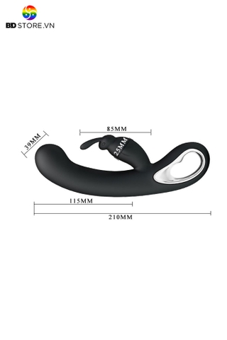 BDT977 - Máy rung tai thỏ Pretty Love sạc điện chất liệu silicon có 10 tần số