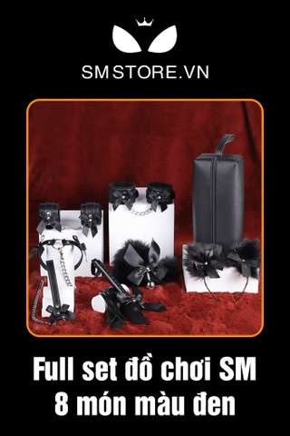 SMT101 - Dụng cụ SM bộ 8 món cao cấp 3 màu đen đỏ hồng