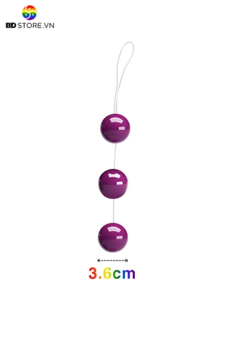 BDT133 - Anal beads với chuỗi hạt bi nhựa tròn đường kính  3.6cm