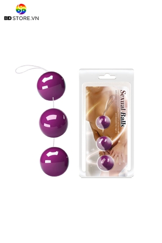 BDT133 - Anal beads với chuỗi hạt bi nhựa tròn đường kính  3.6cm