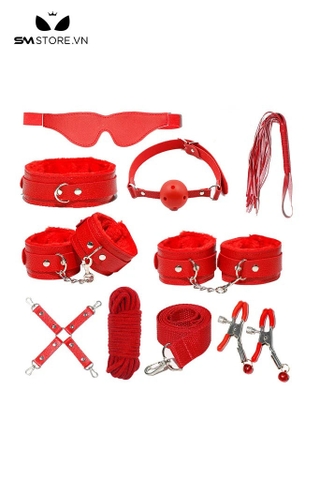 SMT194 - Bộ đồ chơi SM 18+ gồm 11 món, 3 màu đen trắng đỏ