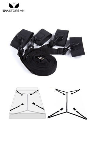 SMT277 - Còng tay tình yêu bộ cố định tay chân BDSM chất liệu đai nylon