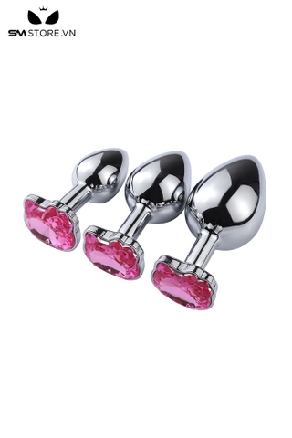SMT3300 - Butt plug hậu môn đế hình con mèo với phích trơn có 3 size