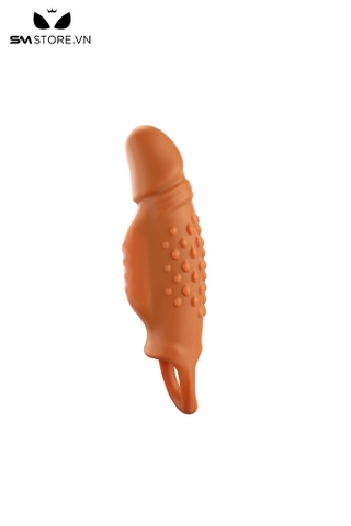SMT3529 - Bao cao su đôn dên silicon co giãn có bi nổi dài 17.5cm