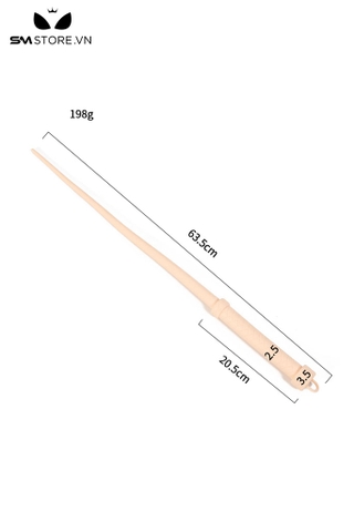 SMT3703 - Roi tình yêu dạng thanh tròn thẳng silicon mềm dài 63.5cm