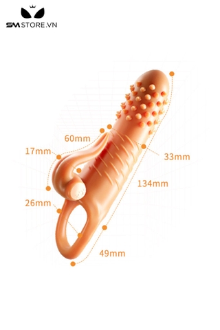SMT3727 - Bao đôn dên rung có gai nhọn và vân ngang thân dài 134mm