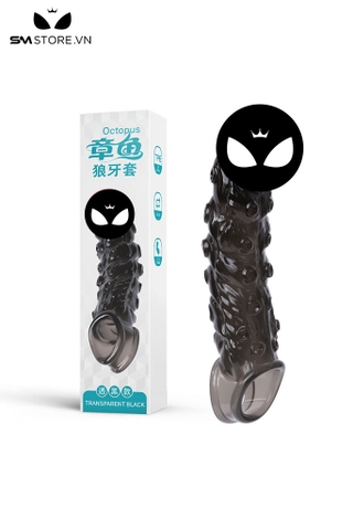 SMT3736 - Bao cao su đôn xúc tu bạch tuộc silicon đàn hồi dài 225mm