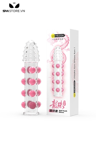 SMT3738 - Bao cao su đôn trong suốt có bi hông nổi dài 15cm