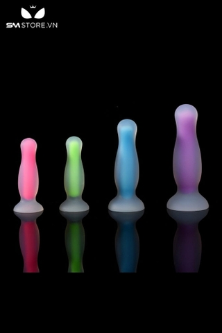SMT3946 - Đồ chơi hậu môn anal play phát sáng đế dính tường silicon