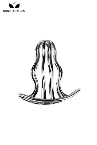 SMT4271 - Đồ chơi hậu môn inox cao cấp thiết kế rỗng đế hình nón