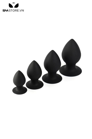 SMT439 - Butt plug silicon thân mập đế mỏng 4 size lựa chọn