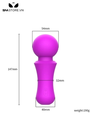 SMT4479 - Chày rung tình yêu mini với bề mặt trơn mịn dài 147mm