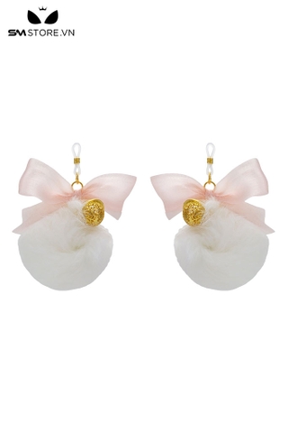 SMT4747 - Kẹp núm vú nipple play với dây co giãn mix nơ và cục bông