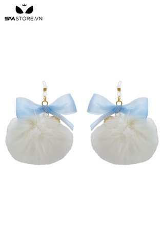 SMT4747 - Kẹp núm vú nipple play với dây co giãn mix nơ và cục bông