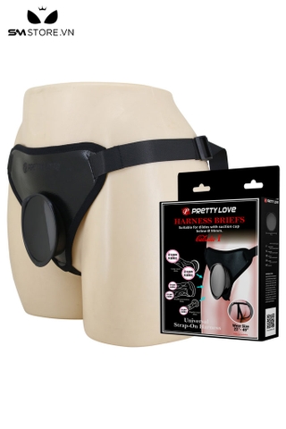 SMT5205 - Đai đeo dương vật Pretty Love da PU với đường kính 9cm