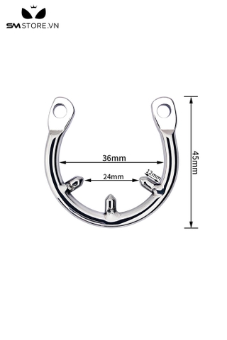 SMG050 - Phụ kiện khóa dương vật inox dài 45cm đường kính 36cm