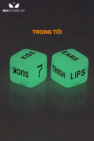 SMT882 - Sex dice xúc sắc tình yêu phát sáng khi tối dài 1.6cm