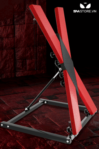 SMT812 - Đồ chơi BDSM cố định tư thế giá chữ X dài 200cm