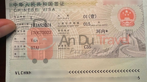 Visa Trung Quốc - Du Lịch