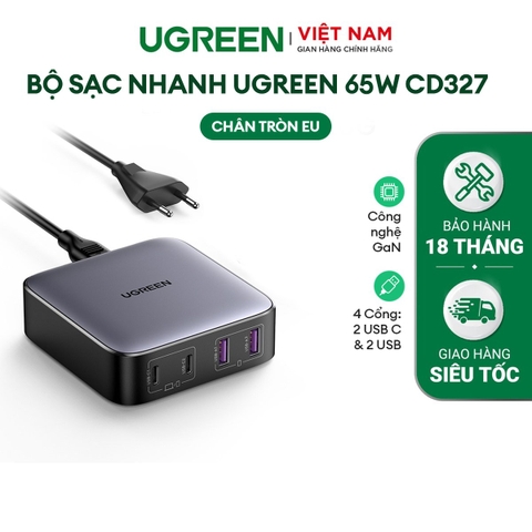 Củ sạc nhanh GaN 65W CD327