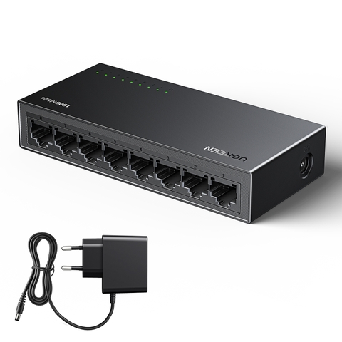 Bộ chia mạng gigabit 8 cổng (35499EU),dùng chia mạng nội bộ, không có mã hoá và không có chức năng thu phát sóng vỏ nhôm