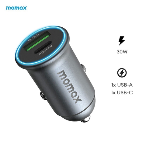 Tẩu Sạc Nhanh Ô Tô 30W Hai Cổng MoVe UC18E