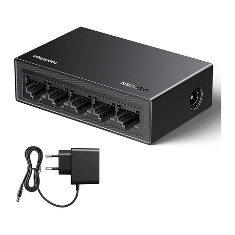 Bộ chia mạng gigabit 5 cổng (35492EU),dùng chia mạng nội bộ, không có mã hoá và không có chức năng thu phát sóng vỏ nhôm