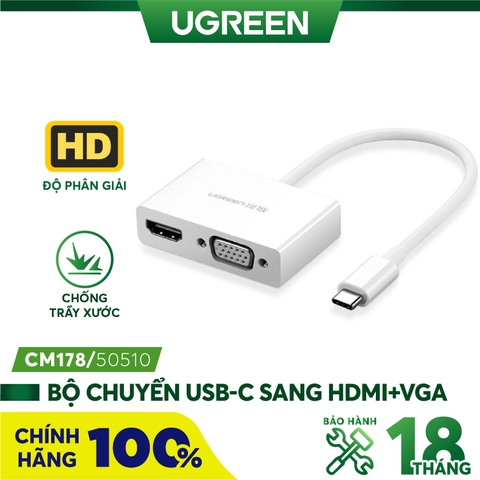 Type C to HDMI+VGA Converter