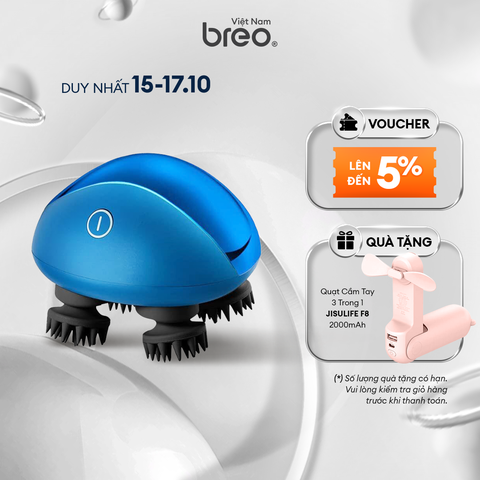 Máy Massage da đầu và cơ thể BREO Scalp Mini