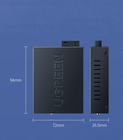 Bộ chuyển đổi Cáp Mạng Sợi Quang chuẩn SC sang Cáp Mạng Lan RJ45 UGREEN CM330