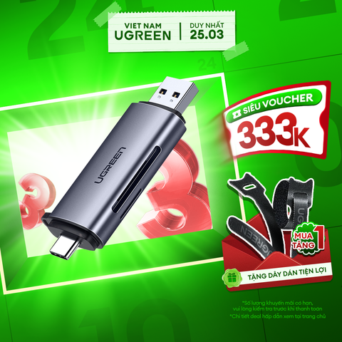 Đầu đọc thẻ Type C + USB đa năng CM185