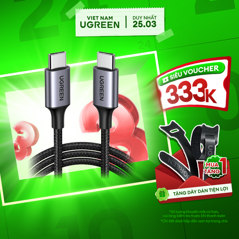 Cáp sạc nhanh Type C 60W US261