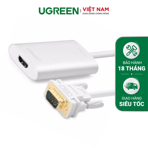Dây chuyển đổi VGA to HDMI converter có dây âm thanh hỗ trợ full HD1080 MM110