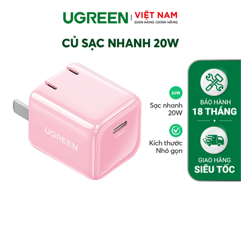 UGREEN USB-C Fast Charger 20W (Light Green)