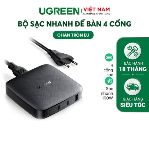 UGREEN 100W 4-Port USB Desktop Fast Charger