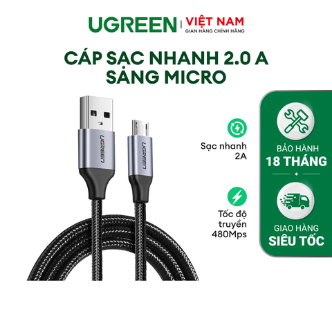 Cáp MICRO USB 2.0 bọc dù US290