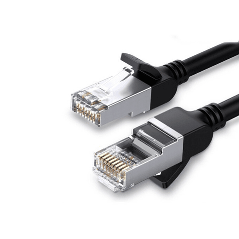 Cáp mạng Cat6 UGREEN NW101 Thuần đồng 32AWG đầu bọc kim loại - 10m-tròn-đen