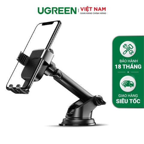 Giá đỡ điện thoại UGREEN LP200 - Chân hít mặt kính, kích thước màn hình 4.7 0 6.5 inch - Chống shock, rung lắc