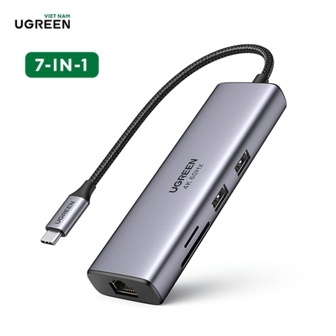 Hub chuyển đổi Type C 7 in 1 4K60Hz CM512