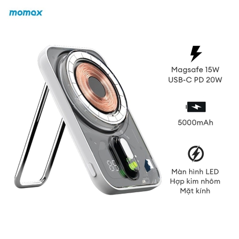 Sạc Dự Phòng 5.000 mAh Không Dây 1-Power Flow IP126W