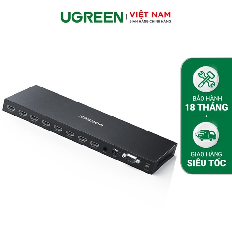 Bộ chuyển mạch HDMI UGREEN CM289 - Chuyển mạch HDMI 2.0 4 vào 4 ra - Hỗ trợ kết nối RS232 - Độ phân giải 4K@60HZ HDR, tốc độ truyển 18Gbps - Hàng phân phối chính hãng - Bảo hành 18 tháng 1 đổi 1