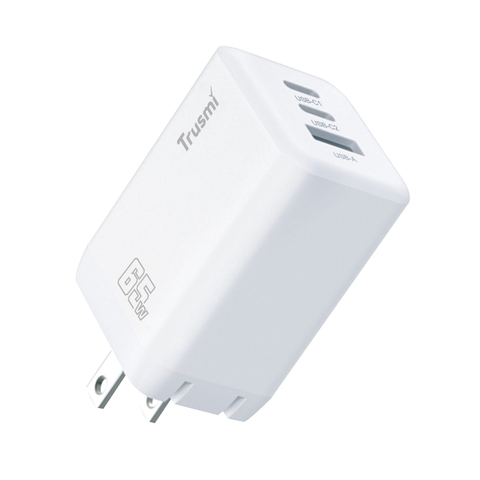 Trusmi Sạc nhanh GAN PD65W A+2C (US) | White